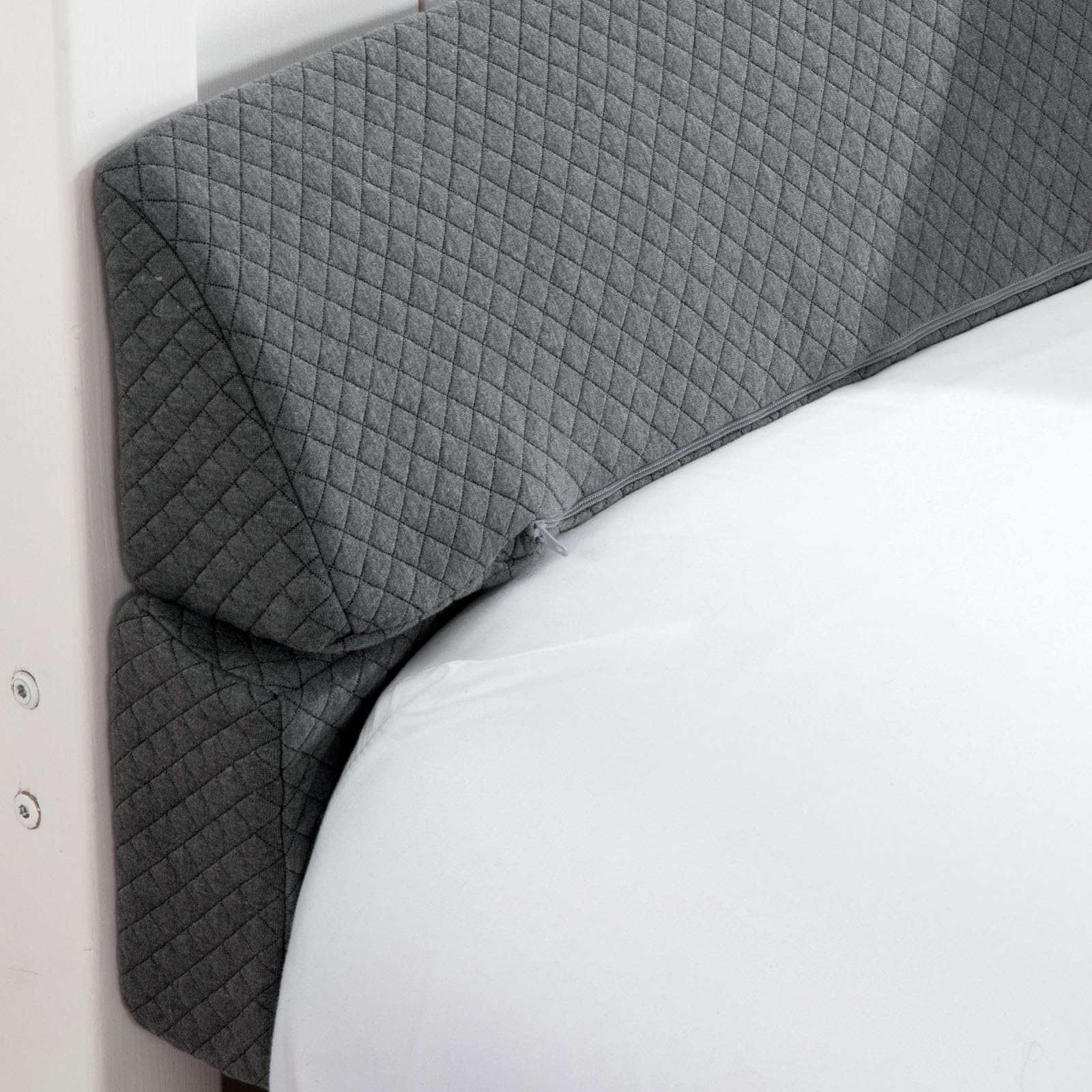 MABOZOO Pillow Wedge for Headboard Gap,Grey Bed Wedge Gap Filler Queen Size,Foldable Bed Wedge Pillow for Headboard,Foam Mattress Gap Filler,60"x6"x6"
