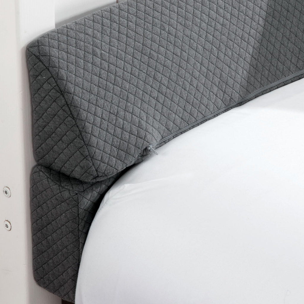 MABOZOO Pillow Wedge for Headboard Gap,Grey Bed Wedge Gap Filler King Size,Foldable Bed Wedge Pillow for Headboard,Foam Mattress Gap Filler,76"x6"x6"