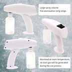 Portable Atomizer Sprayer Nano Alcohol Spray Gun Nano Sprayer Gun Mist Steam Sprayer Gun Electric Fogger Machine Atomizer Spray Bottle Gun for Home,Office,Car 8.45 OZ