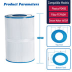 Mamokin Oval Spa Filter PDM30 Replaces Dream Maker Hot Tubs 461269, Filbur FC9940M and Odyssey, Big EZ, EZL, Crossover 730L, 730S Hot Tub Filter - 2 Pack