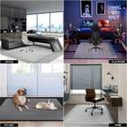 SHAREWIN Office Chair Mat for Carpet Floors, 47" x 59" Clear Desk Chair Mats for Low Pile Carpeted Protector, Sturdy PVC Computer Chair Mats Anti-Slip and Easy to Clean for Home & Office