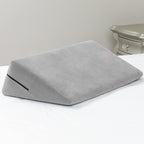 Avana Micro-Velvet Slant 7” Height - Firm Density Bed Wedge for Back and Knee Support