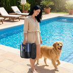 (2026 Upgrade) Pool Vacuum for Inground Pool & Above Ground Pool, Cordless Pool Cleaner with Smart Navigation, Self-Parking, LED Indicator, Wall&Waterline Cleaning Pool Robot up to 2150 Sq.ft