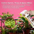 EcoVenger® Garden Insect Control 16 oz | Kills Aphids Mealybugs Spider Mites Gnats and Eggs | Indoor Outdoor | Plant-Based Child and Pet Safe
