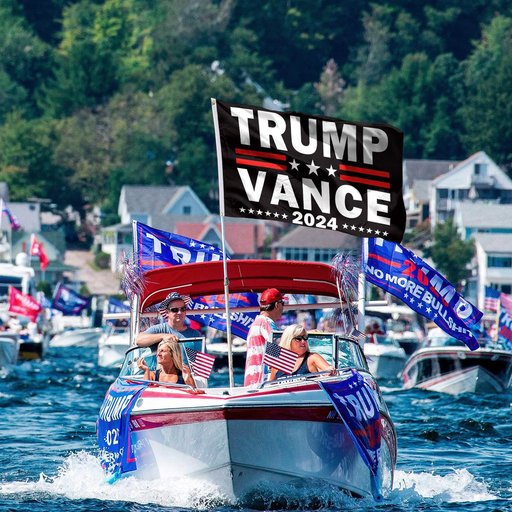 Trump Vance 2024 Flag Trump 2024 Flags 3x5 FT Polyester Banner with Brass Grommets for Indoor Outdoor Decorations (black9)