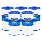 Cryspool® 06016 Filter Compatible with PWK30, C-6430, Watkins 31489, FC-3915, P/N0969601, 71825, 73178, 73250, 30 Sq. Ft Spa Filter Cartridge, 5 Pack