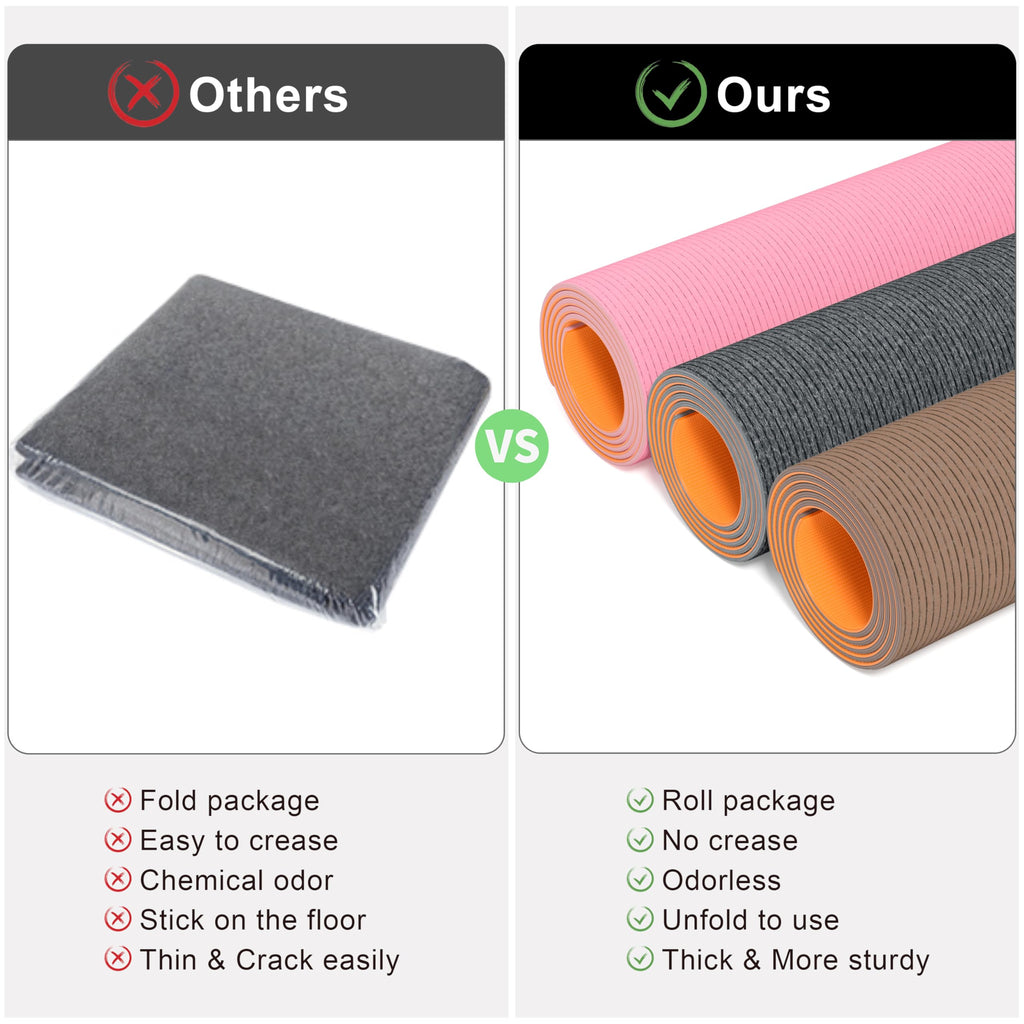 Hsurbtra Office Chair Mat for Hardwood Floor, 31.5" x 47" Ultra Thick Non-Slip Computer Chair Mat, Heavy Duty Floor Protector, Large Desk Rug for Office Home, Pink