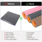 Hsurbtra Office Chair Mat for Hardwood Floor, 31.5" x 47" Ultra Thick Non-Slip Computer Chair Mat, Heavy Duty Floor Protector, Large Desk Rug for Office Home, Pink