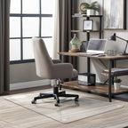 Furnbar Office Chair Mat for Carpet & Hardwood, Upgraded 29" x 48" Dual Use Tempered Glass Chair Mat for Chair and Footrest Under Desk