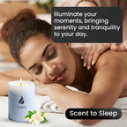 Natur IX Calming Scented Candles for Home | Lavender, Basil & Jasmine Candle | Natural Non Toxic Soy Candles with Essential Oils | 50 H Long Burning | Aromatherapy Candle Jar with Lid - 8.3oz