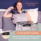 MOYOAMA Post Mastectomy Pillow - Post Surgery Pillow for Car, Breast Reduction & Augmentation Patients, Breast Pillow After Heart Surgery Pillow, Mastectomy Recovery Must Haves, Post Surgery Gift