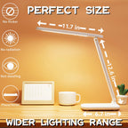 Led Desk Lamp Dimmable Desk Light Reading Lamp 3 Lighting Modes, Eye Protection Accessories, Study Desk Lamp Equipped USB Charger Suitable for Home Office is for Gift Giving