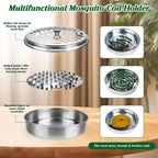 USKICH 40 Mosquito Coils | Mosquito Coils Outdoor Use Reaches up to 10 Fee (Contains 2 Holders & 4 Stands)