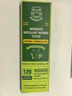KICKOUTOR® Mosquito Repellent Outdoor Patio 120 PCS Citronella Oil Mosquito Incense Sticks Natural Organic Mosquito Barrier Mosquito Repeller for Backyard Travel Camping Indoors Gnat Mosquito Control