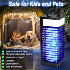 Bug Zapper Outdoor, Electric Mosquito Zapper, Fly Zapper Indoor, Wireless Mosquito Killer, Portable Fly Traps with LED Light for Home Garden, Patio, Kitchen, Camping Use (USB Powered/Rechargeable)