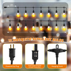 Qualirey Mosquito Repellent LED String Light for Outdoor, 25FT 7W Waterproof Mosquito Killer Light Bulbs Outdoor Bug Zapper for Patio Backyard Deck, Compatible with Tiki Bitefighter