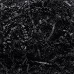 Wowxyz 1 LB Crinkle Cut Paper Shred Black Crinkle Paper Shredded Paper for Gift Baskets - Gift Box Filler - Confetti Paper Shreds Stuffing for Birthday, Holiday Gift Packaging Wrapping