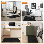 HomeMall Office Chair Mat for Hardwood and Tile Floor, Computer Chair Mat, Non-Slip Floor Protector, Under Desk Mat for Rolling Chair, Black(48"x36")