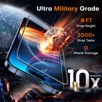 TOCOL for iPhone 15 Pro Max Screen Protector, [9H Hardness] [Military Grade Shatterproof] HD Tempered Glass for iPhone 15 Pro Max Full Coverage Screen Protector, Easy Installation, 2 Pack