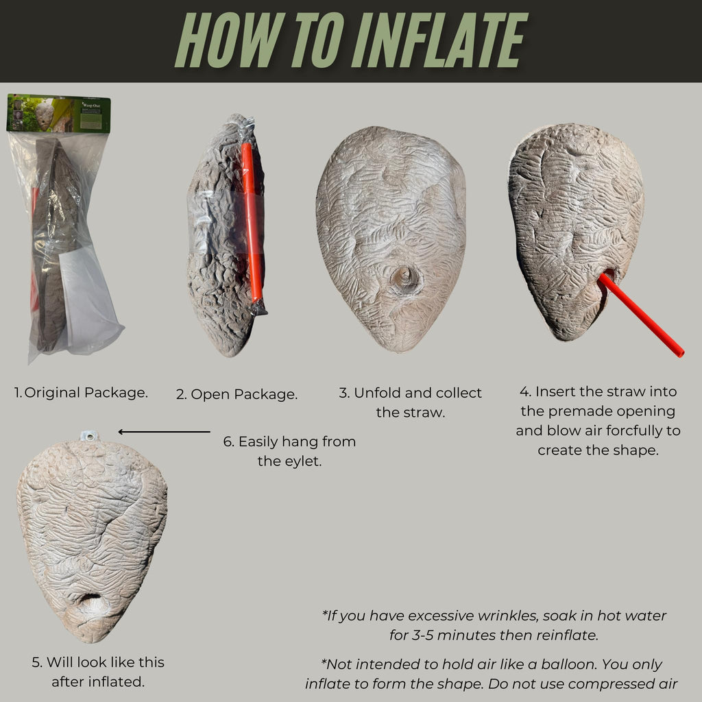AIRCROW Wasp Out® Fake Hornet's Nest Decoy Wasp Deterrent Outdoor Hanging Wasp Nest Waterproof Material