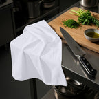 White Flour Sack Towels [12 Pack - 28 x 28 Inch] 100% Cotton Tea Towels for Cleaning & Drying - Highly Absorbent Kitchen Dish Cloth