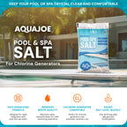 Aqua Joe 5 Pack 40 Lb Fast Dissolving Pool Spa Salt Chlorine Generators, AJ-PS40