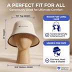 SAUNOM Wool Sauna Hat for Men and Women — 100% Natural Wool — Breathable, Itch-Free and Odor Resistant Sauna Cap — Ideal Banya Hat for Men
