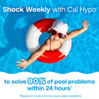 HTH 52037R Pool Care Shock Advanced, Swimming Pool Chemical - Cal Hypo Formula, Prevents Bacteria & Algae, Restores Crystal Clear Water - Shock Treatment, 1lb (12 Pack)