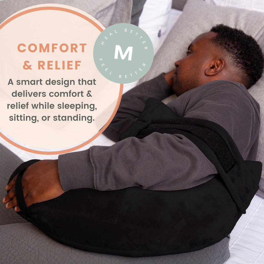 MOYOAMA Rotator Cuff Pillow with Pocket- Post Shoulder Surgery Pillow for Sleeping, Shoulder Pillow for Rotator Cuff, Frozen Shoulder Pillow for Shoulder Surgery Recovery, Post Surgery Shoulder Pillow
