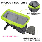 Sepetrel Swimming Pool Leaf Skimmer Net,Reinforced Frame Deep Rake Net