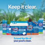 Clorox® Pool&Spa™ Shock Clear, for Crystal Clear Swimming Pool Water, Swim-ready in 15 minutes, Suitable for vinyl pools (12-Pack)