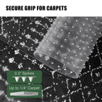 Clear Chair Mat for Carpet, tixpol 60"x46" Large Chair Mat for Carpeted Floors, Non-Slip Carpet Protector Mat with Grips, Heavy-Duty Rolling Under Desk Floor Mat for Home Office Use (Clear)
