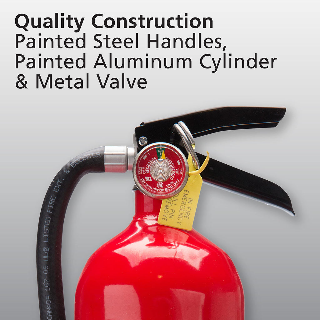 Kidde Pro 210 2A:10-B:C Fire Extinguisher, Rechargeable, Multi-Purpose for Home & Office, 4 lbs., Mounting Bracket Included , Red, 2 Pack