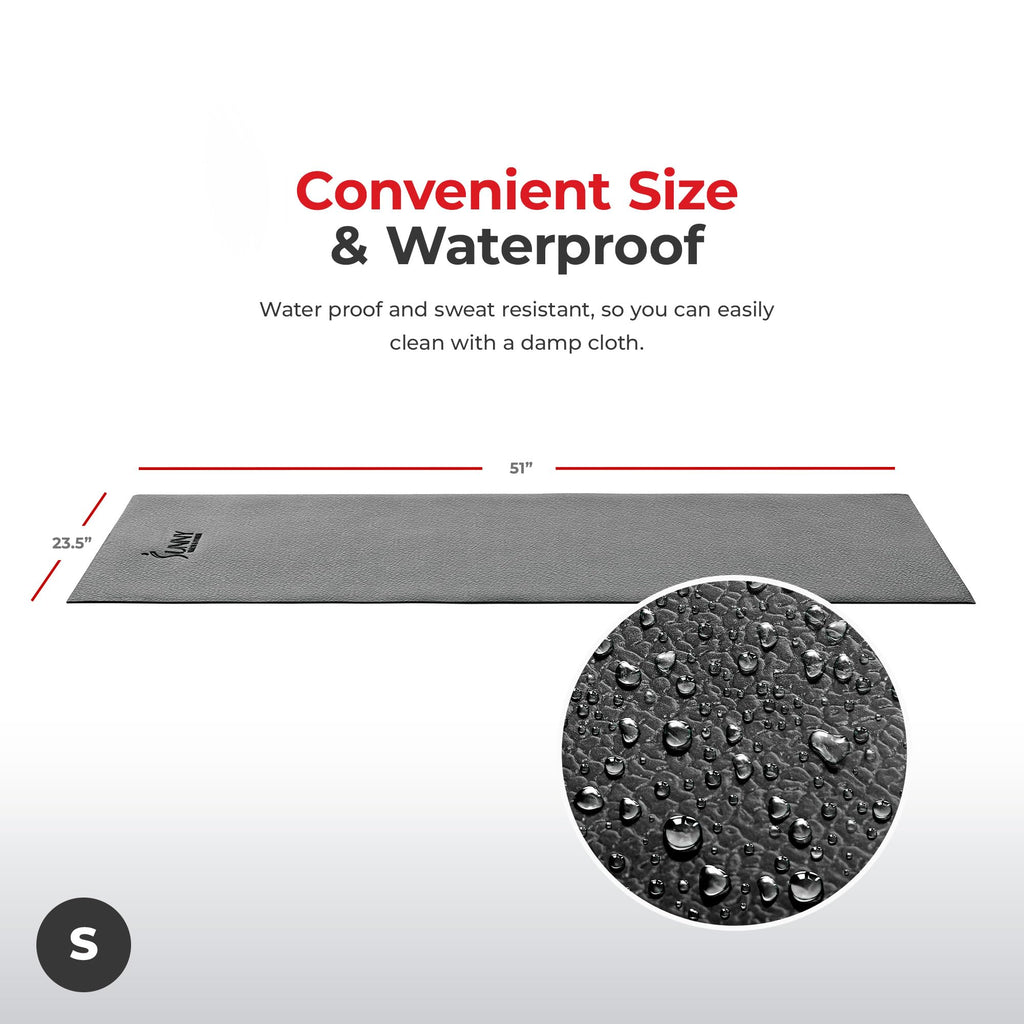 Sunny Health & Fitness Foam Fitness Equipment Floor Mat - Small - NO. 083,Black