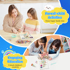 Kssiaz DIY Vase Mosaic Painting Kit, DIY Mosaic Arts and Craft Kits with Vase Flower Mosaic Accessories, Handmade Sticker Painting Gem Art Kit for Kids Christmas Room Decor
