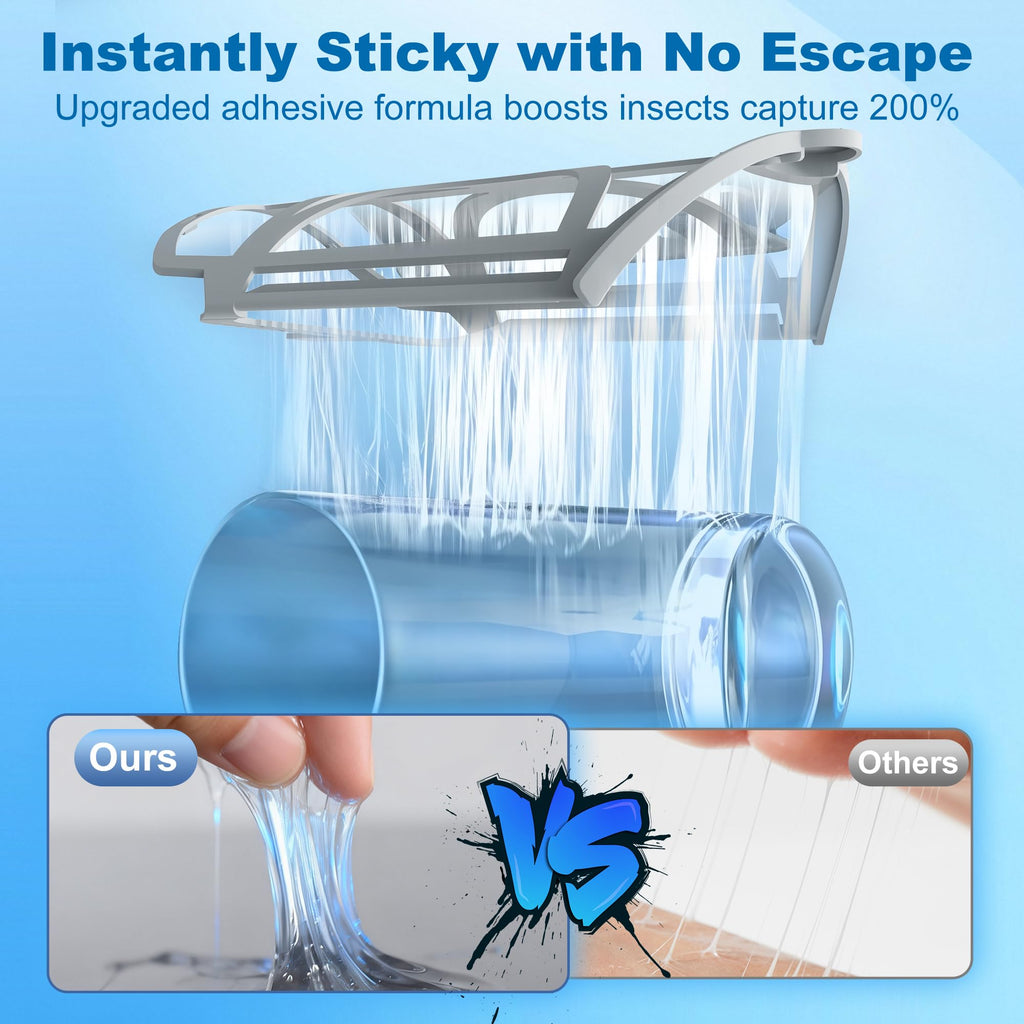 10 Pack Flying Trap Refills Compatible with zzevo Flying Insect Trap Refill, Insect Replacement Kit for M364 M364A and Max Fully Compatible Size (10 Pcs Refill) (10)
