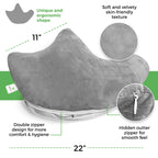 AbleUplift Rotator Cuff Pillow, Soft Comfortable Shoulder Pillow for Surgery, Ergonomic Shoulder Support Pillow with Double Zipper Cover, Machine Washable, Gray