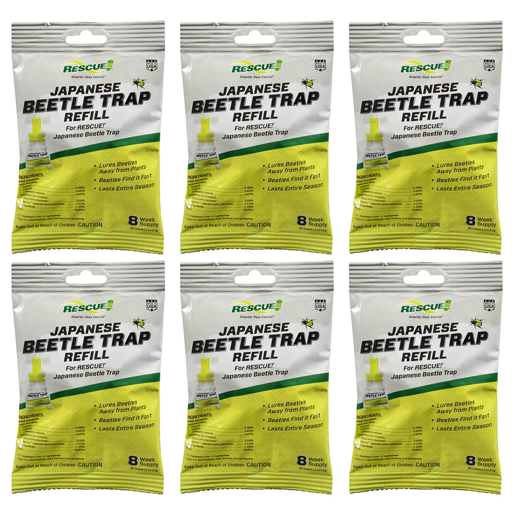 Japanese Beetle Trap Refill Lure – for RESCUE! Japanese Beetle Traps - 6 Pack