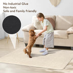 Blvornl Office Chair Mat for Hardwood Floor, 35" x 48" Desk Chair Mat for Hard Wood and Tile Floor, Large Anti-Slip Hard Floor Protector Rolling Chair Mat, PVC Mat Desk Rug for Office, Light Brown