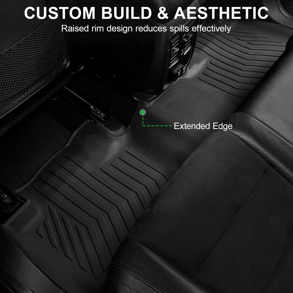 LUMWAY Floor Mats for 2016-2025 2026 Dodge Durango 6-Seater (Only for Bucket Seats), TPE All Weather Durable Floor Liners for Durango Accessories