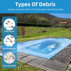 AQUAFLY Pool Cover Pump Siphon, Automatic Above Ground Pool Water Pump, White, Round, Plastic, Siphon Mechanism, Effortless Pool Drainage