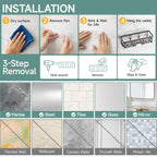 Shower Caddy 6-Pack, Advanced Rustproof Design, No Drilling Adhesive Shelves, Rack with Soap Holder, Large Capacity Bathroom Organizers and Storage, Wall-Mounted Kitchen & Home Decor