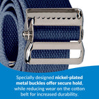 TIDI Posey Gait Belt, Navy Blue, Long, 74” – Walking Belt & Gait Belt – Quantity: 1 – Medical Supplies for Nurses, Physical Therapy & Home Care (6528L)