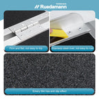 Ruedamann 4'L x 28.1" W, Holds up to 600Lbs, Wheelchair Ramp with Non-Slip Surface, Portable Aluminum Wheelchair Ramp, Folding Ramps for Wheelchairs, Home, Steps, Stairs, Handicaps, Doorways