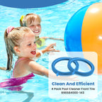 AMI PARTS 896584000-143 Pool Cleaner Front Tire with Humps for Concrete Pools Fits for Poolvergnuegen Cleaners 4 Pack