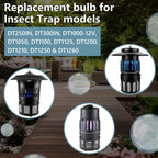 Kittmip Bug Zapper Replacement UV Bulbs 41050 Compatible with DynaTrap DT1050 DT1100 DT1250, 1/2 Acre Trap Replacement Light Bulb, UV Light Ultraviolet Mosquito Killer Lamp Bulbs (3)
