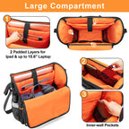 samdew Large Wheelchair Bag to Hang on Back, Wheelchair Accessories Bag for Adult & Senior, Power & Manual Wheelchair Backpack Pouch with Medicine Storage Insulation Pocket & Shoulder Strap, Bag Only