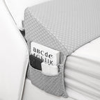 Rormcheny King Bed Wedge Pillow Headboard Gap,Wedge Pillow Headboard/Bed Gap Filler,Fill The Gap (0-8") (Gray, 76"x10"x6")