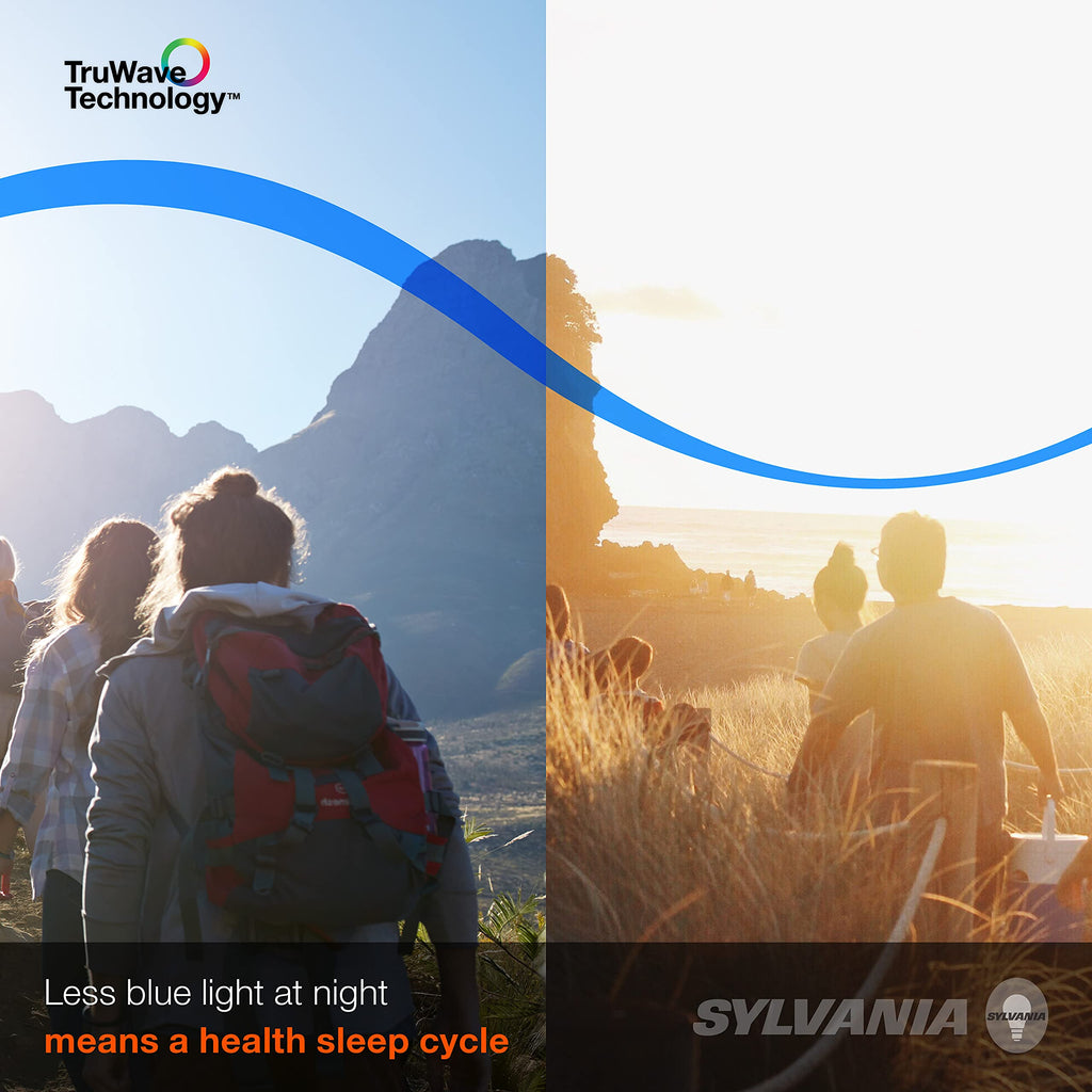 Ledvance Sylvania Led Truwave Natural Series Light Bulb, 60W Equivalent, Efficient 8W A19, Medium Base, Dimmable, 800 Lumens, 2700K, Soft White, Clear - 6 Pack (40806)