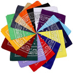 16 Pcs Bandanas Multi-Purpose Bandana Headbands Party Outdoor Head Scarf 22x22 inch Handkerchiefs for Women Men